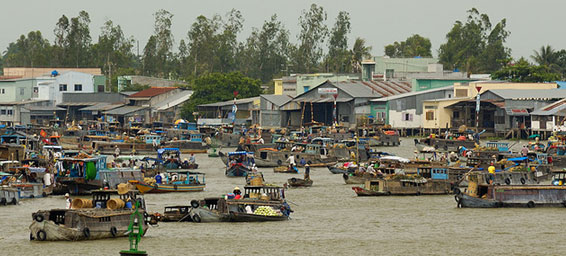 Chợ nổi ở Cần Thơ